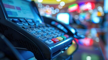 Efficient and rapid processing of financial transactions,reflecting the advancements in payment technology It highlights the speed and convenience of modern