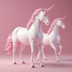 Obraz na płótnie Canvas The pink unicorn