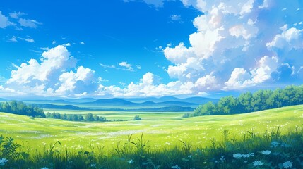 広大な草原の風景13