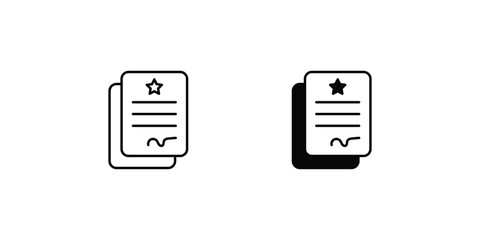 agreement icon with white background vector stock illustration