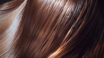 Dark hair background with glossy healthy silky smooth texture for stunning visuals
