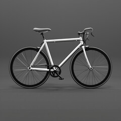 white bicycle generative ai