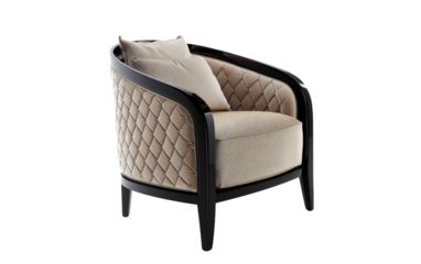 Versatile Seating: Ideal Chair for Living or Dining Spaces isolated on transparent Background