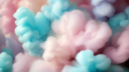 Cotton clouds pastel colors abstract background