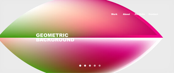 Colorful gradients with abstract geometric shapes. Vector Illustration For Wallpaper, Banner, Background, Card, Book Illustration, landing page