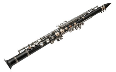 Wind Instrument Wonders: Delving into the Clarinet isolated on transparent Background