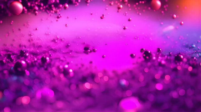 Fluid particles. Liquid glowing multicolor neon dust. Fluid animation. Abstract backgrounds