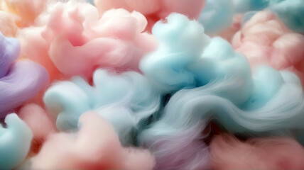 Cotton clouds pastel colors abstract background