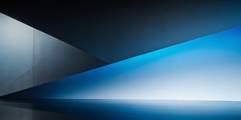 Modern Black Blue Abstract Background with Minimal Concept