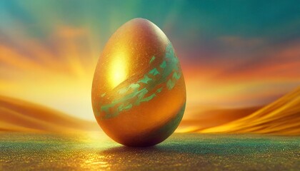 a colorful and amazing motive for an easter egg in 3d good for background product website or prints by
