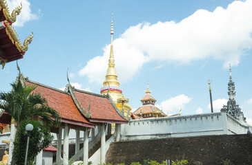 Beauty Budish Temple in northern Thailand, Lanna culture style.
