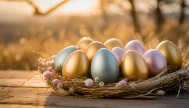 beautiful colorful easter eggs pictures