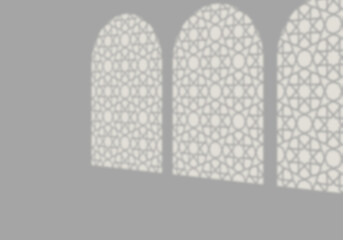 Abstract Arabesque shadow background with traditional ornament, ramadan islamic design.