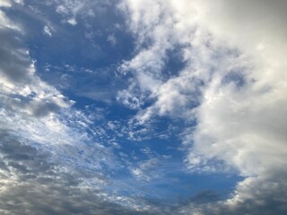 blue sky with clouds