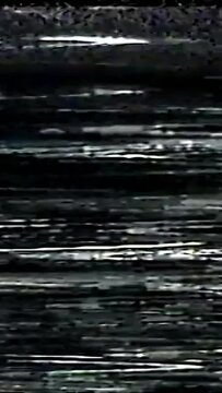 Vertical real vhs glitch analog noise distortion