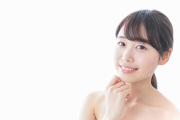 悩む女性・美容イメージ