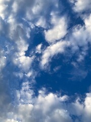 blue sky with clouds