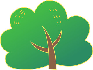 Cartoon Little Tree