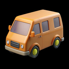 toy car isolated, van