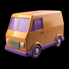 toy car isolated, van
