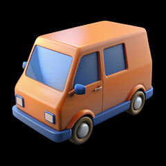 toy car isolated, van