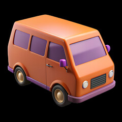 toy car isolated, van