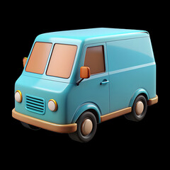 toy car isolated, van