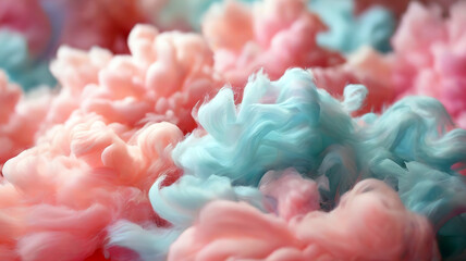 Cotton candy pastel colors abstract background