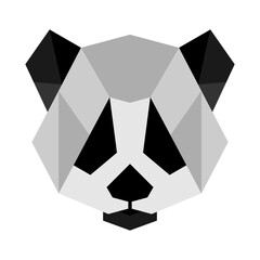Panda Head Vector Logo Design Template