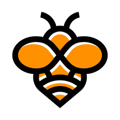 Bee Vector Logo Design Template