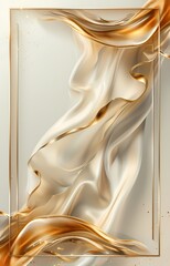 Luxury gold swirl background with space for text 