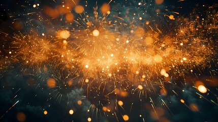 Digital fireworks with sparklers in the light abstract graphic poster web page PPT background