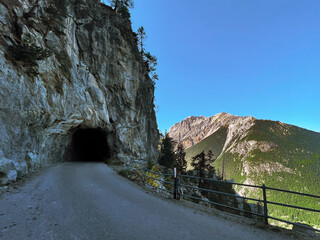 Scenic Road for Tour De France Bike Race, Col de l'Échelle, Hautes Alps, France