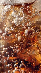 Cola with Ice Food background Cola close-up design element Beer bubbles macroIce Bubble Backgrounds Ice Cube Abstract Backgrounds 