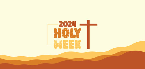 You can download the Beautiful Holy Week Banner and Template