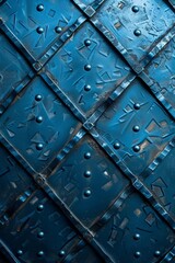 blue metal plate background 