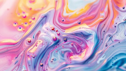 Abstract background of colorful liquid liner Abstract texture of liquid acrylic  - obrazy, fototapety, plakaty