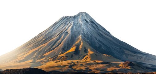 Volcano isolated on transparent background