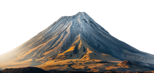 Volcano isolated on transparent background