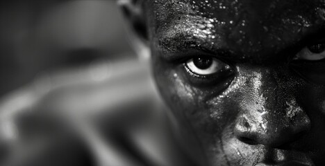 As a boxer moves around the ring his facial expressions betray his thought process and intentions.