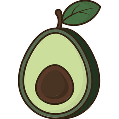 Avocado Sticker