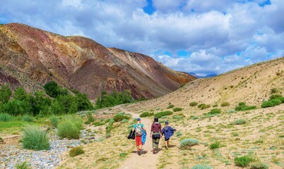 Fototapeta premium hiking in the mountains