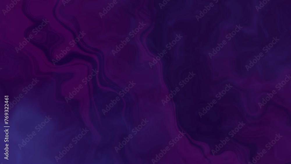 Poster abstract slow motion liquid purple background animation with swirling and twirling fluid patterns