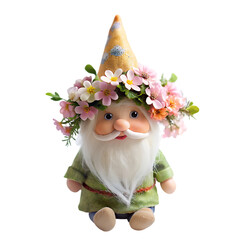 Naklejka premium gadget colorful ceramic spring gnomes
