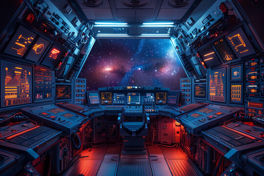 Journey to the Stars, Inside the Command Hub - Investigating the Architectural Design, Interface Integration, and Human-Computer Interaction of a Futuristic Spaceship Cockpit