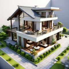 3D View of house model