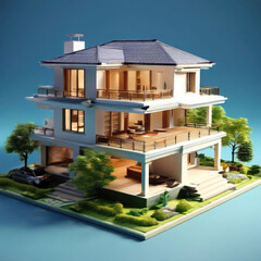 3D View of house model