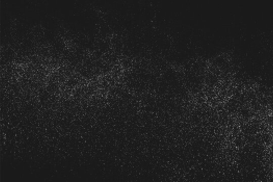 Black and white light pattern. Overlay worn texture stamps with denim, jeans, cotton, fabric, canvas. Gray background. Silver wall surface. Vector Illustration, eps 10.	