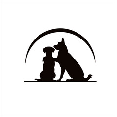 Print DOG AND CAT logo design for your brand and company name