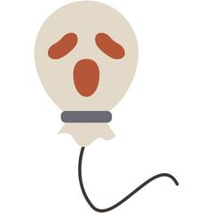 Ghost Balloon Illustration